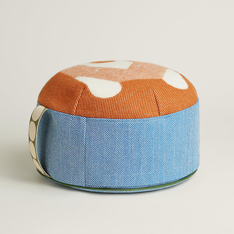Animaux Blocks footstool - Blue | Hermès USA